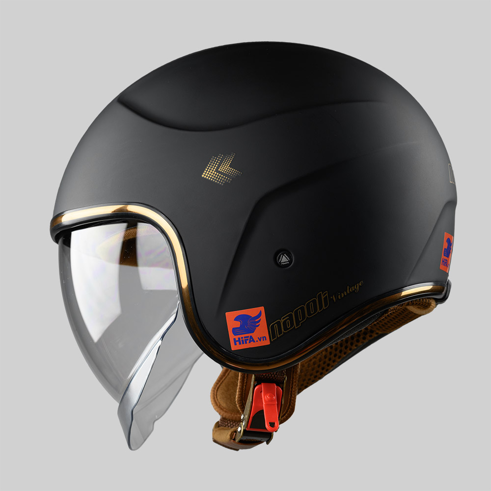 Mũ 3/4 Napoli N189 kính âm