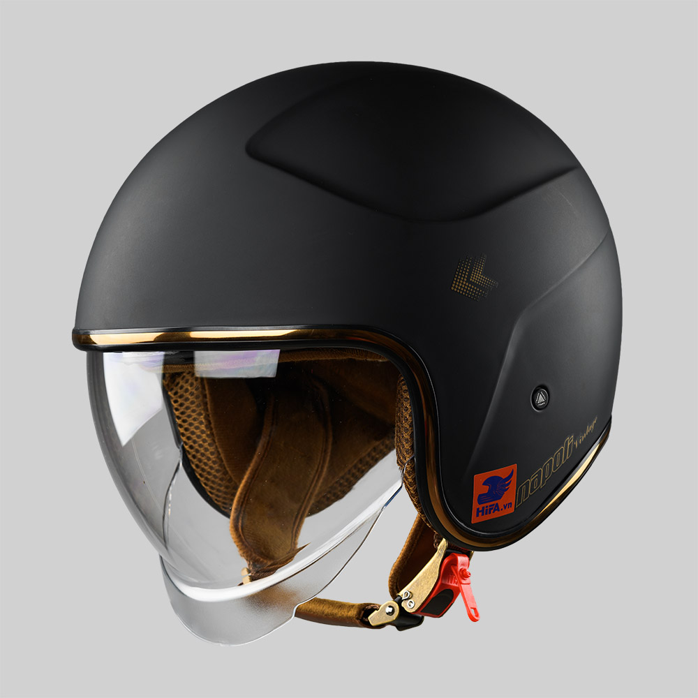 Mũ 3/4 Napoli N189 kính âm