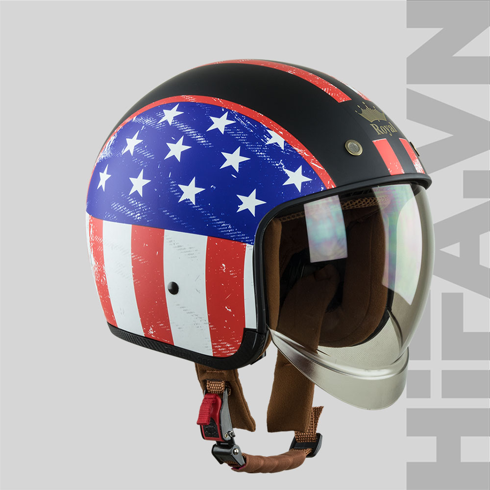 Royal-M139-Tem (16) Mũ 3/4 Royal M139