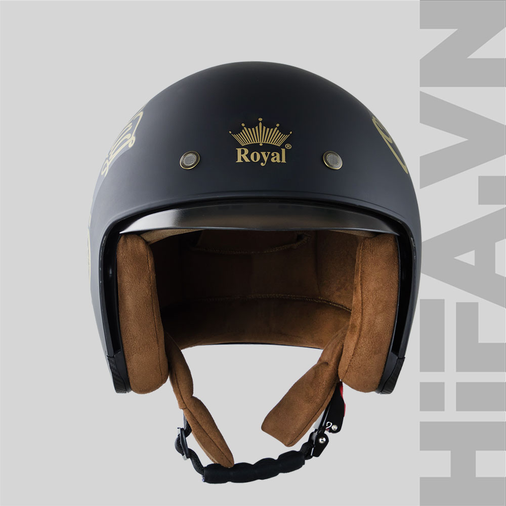 Royal-M139-Tem (37) Mũ 3/4 Royal M139