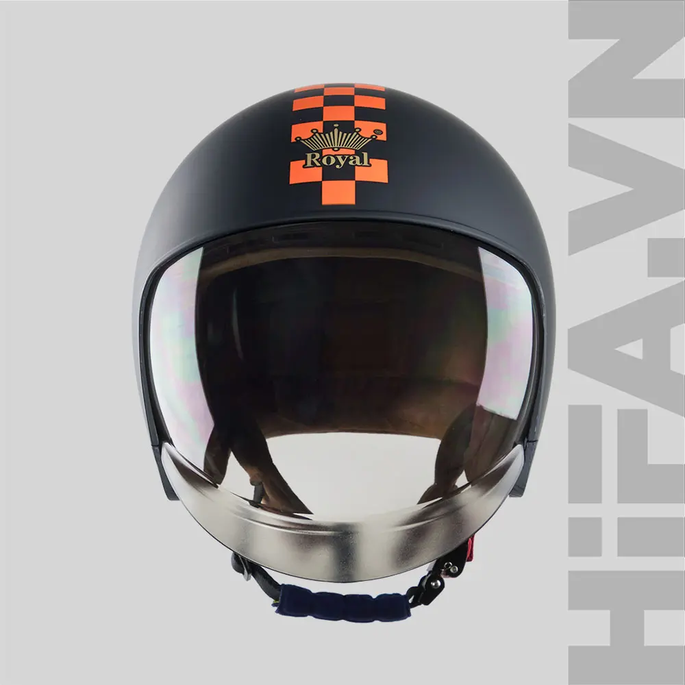 Royal-M139-Tem (50) Mũ 3/4 Royal M139