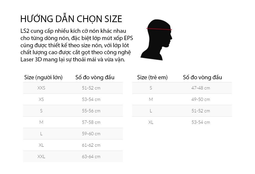 Hướng dẫn chọn size nón bảo hiểm- hifa.vn