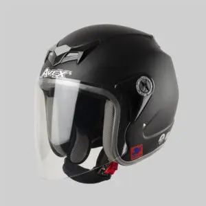 avex scorpion helmet MŨ 3/4 AVEX SCORPION ĐEN NHÁM KÍNH TRONG