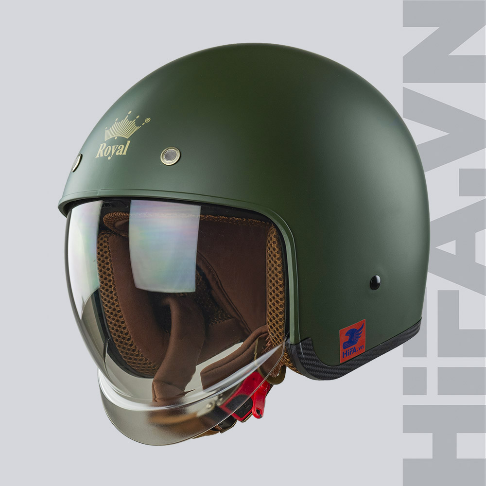 Royal-M139-Tron (1) Mũ 3/4 Royal M139