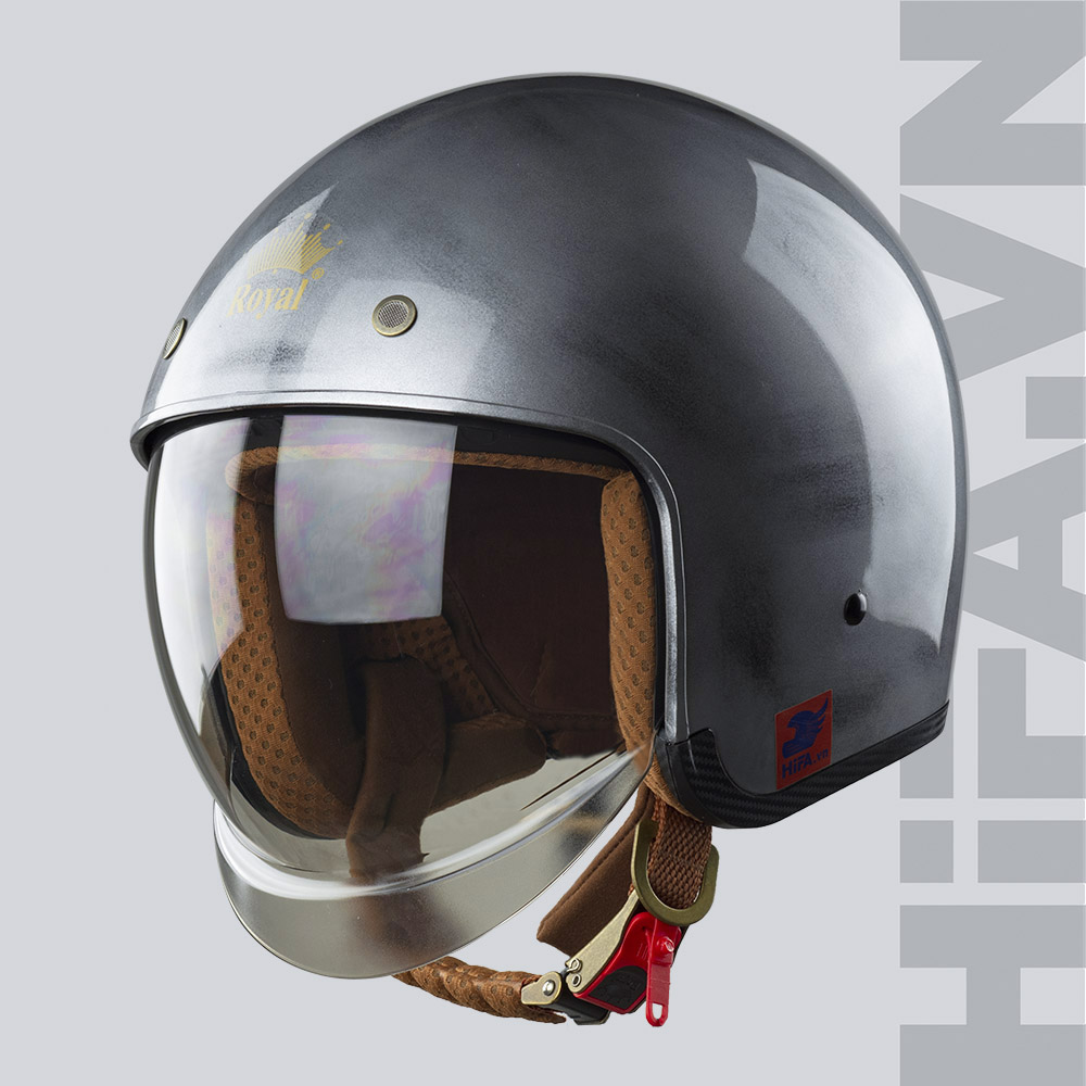 Royal-M139-Tron (13) Mũ 3/4 Royal M139