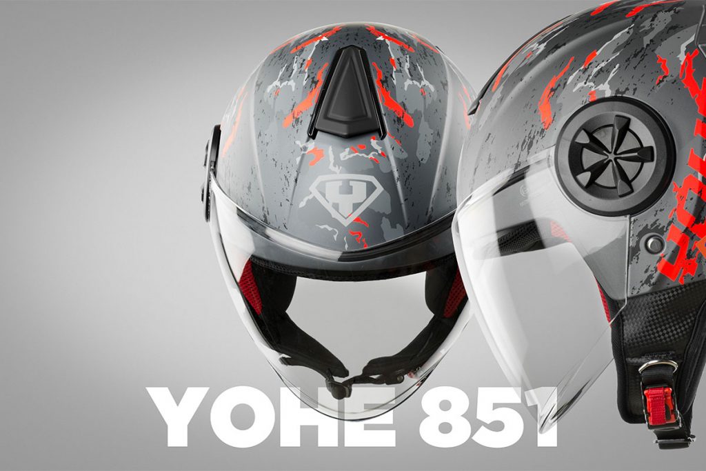 NÓN BẢO HIỂM 3/4 KÍNH YOHE 851