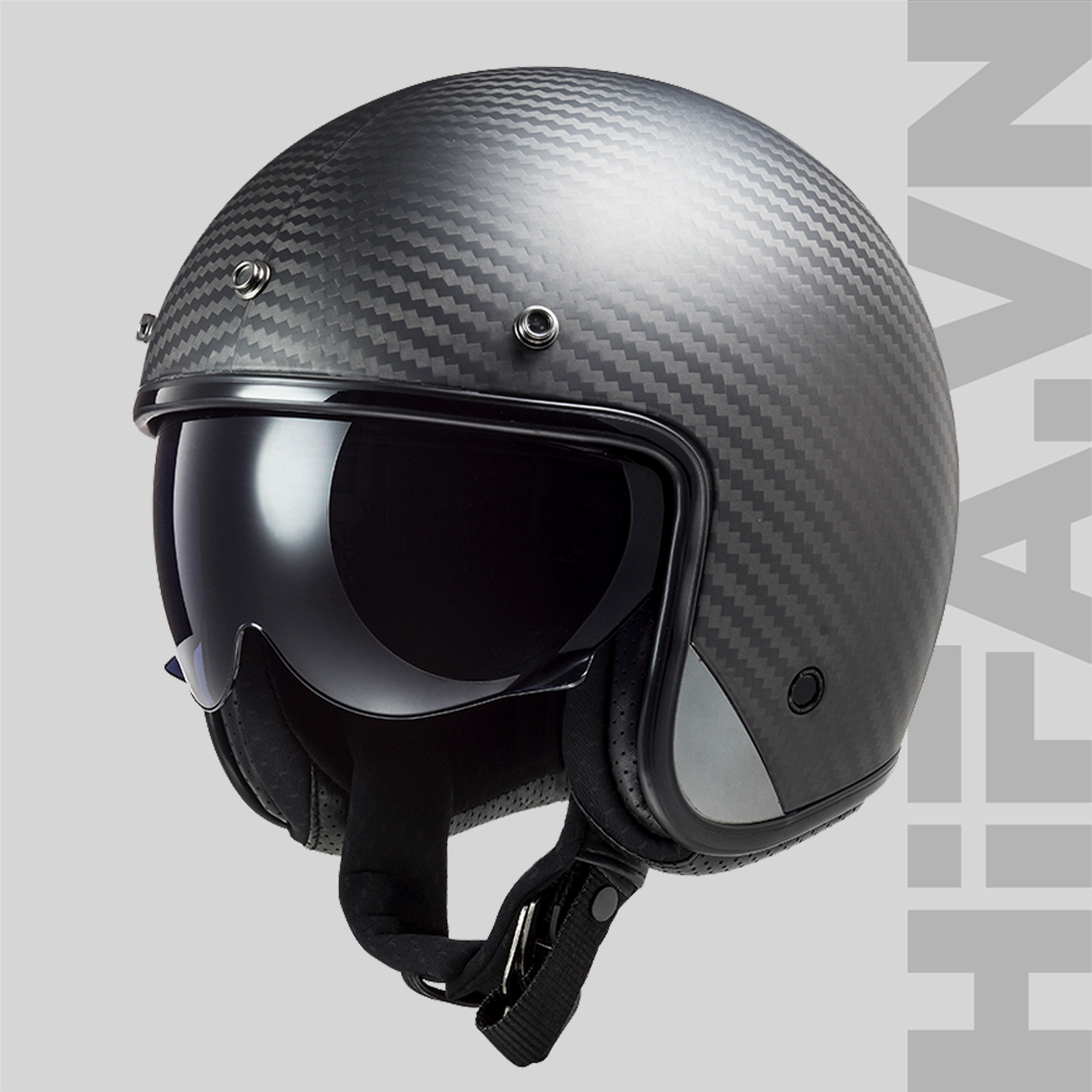 Mũ 3/4 LS2 BOB OF601 Carbon