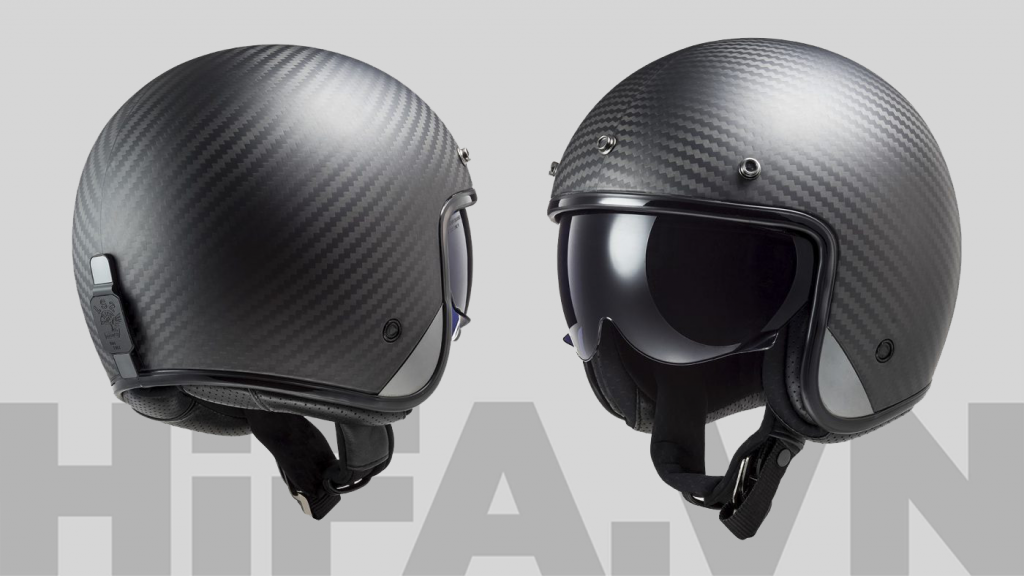 Mũ 3/4 LS2 BOB OF601 Carbon