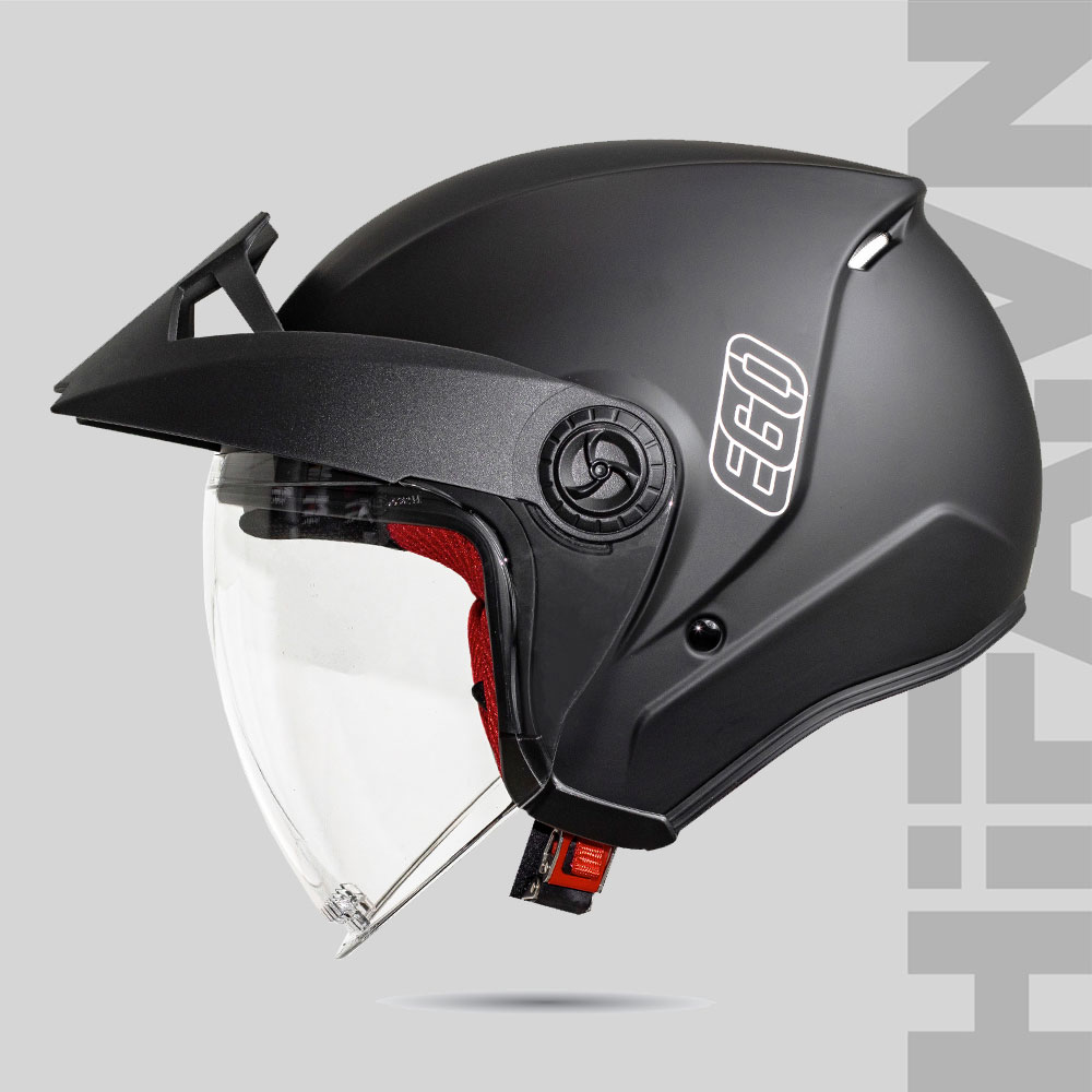 EGO-E-2-Matt-Black Mũ 3/4 EGO E2