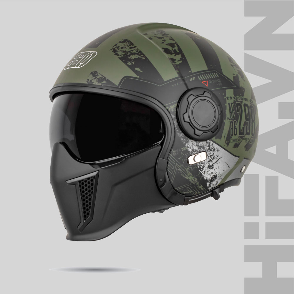 EGO-E-5-Green3 Mũ 3/4 EGO E-5