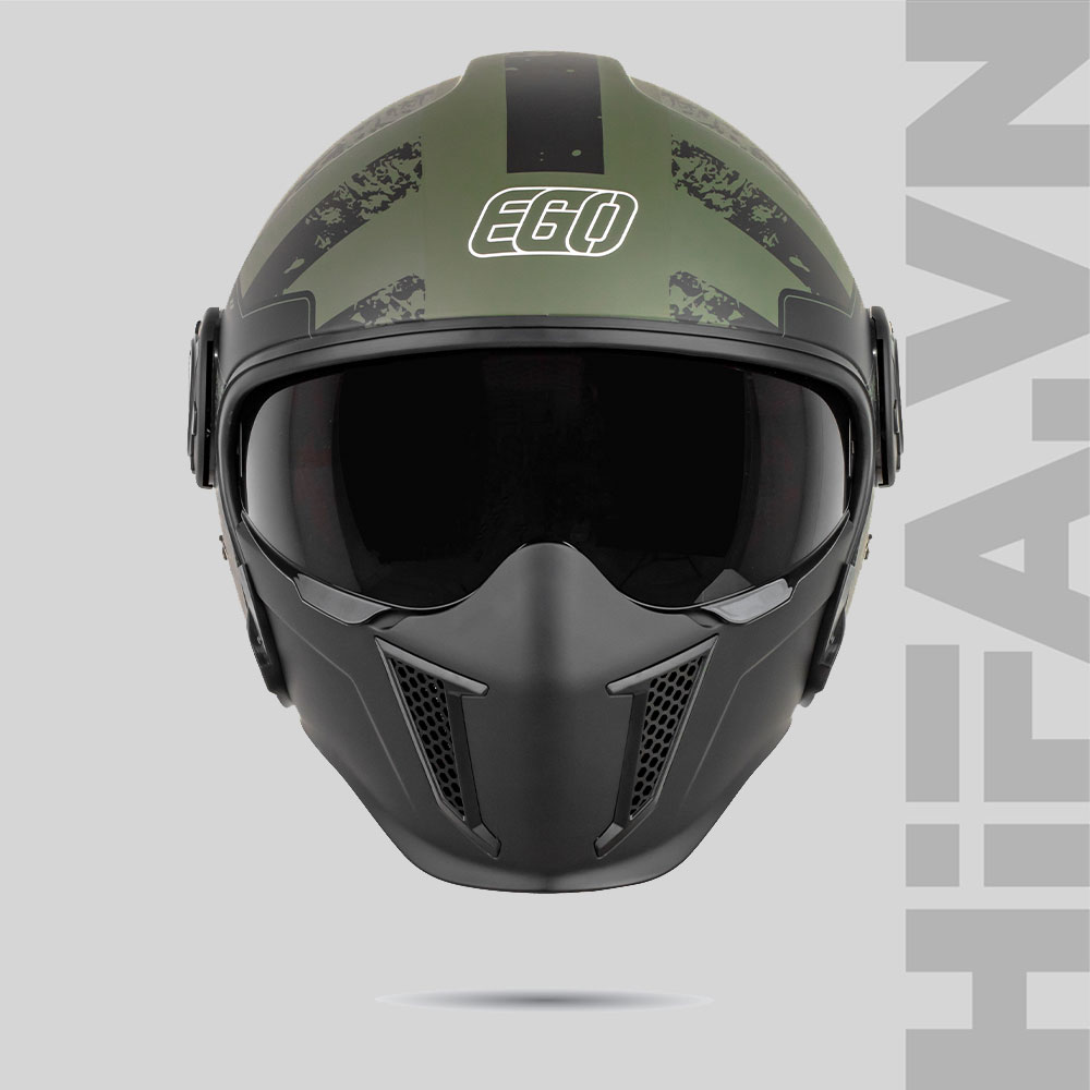 EGO-E-5-Green4 Mũ 3/4 EGO E-5