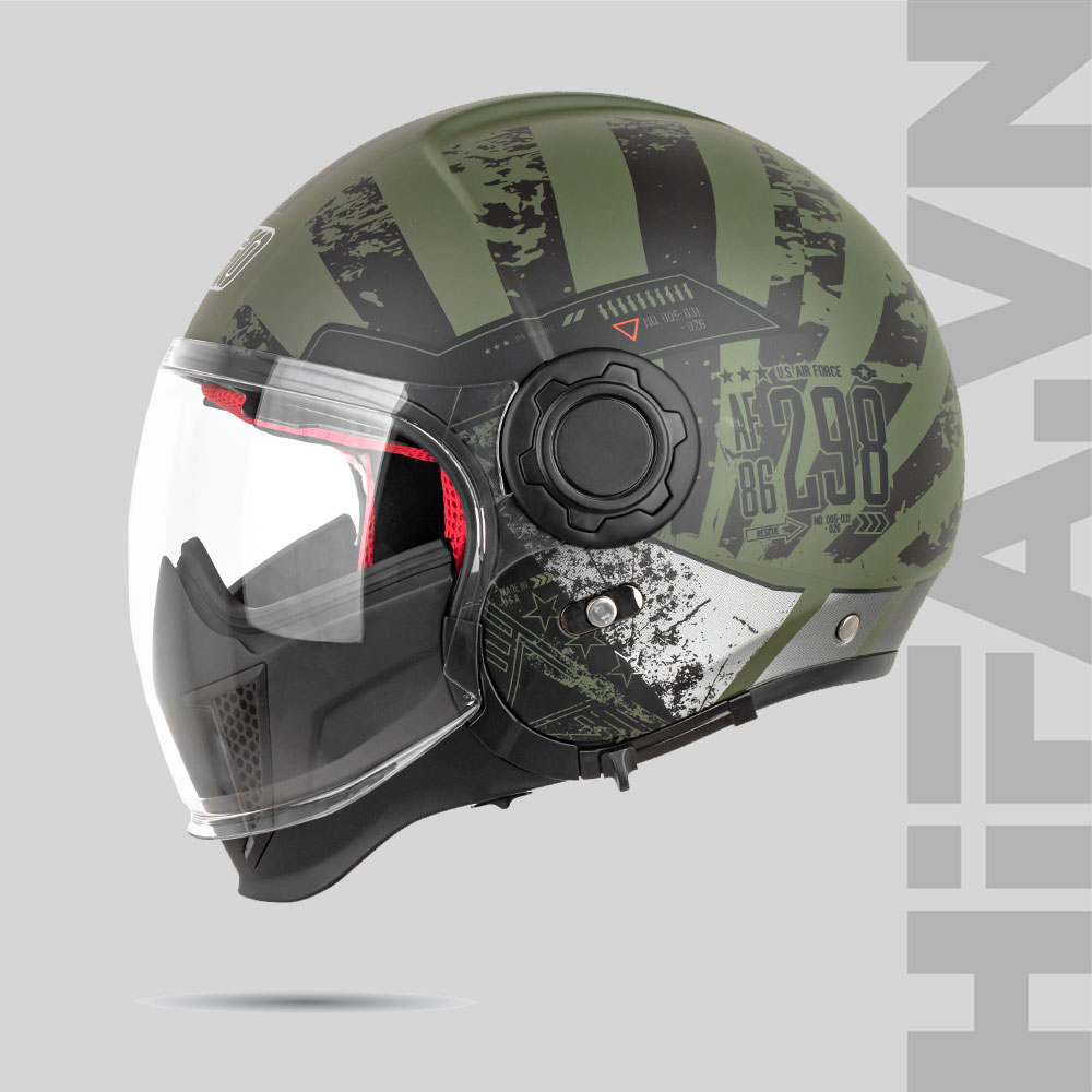 EGO-E-5-Green5 Mũ 3/4 EGO E-5