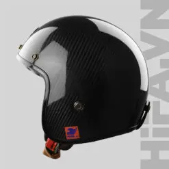 Mũ 3/4 Smooth Carbon