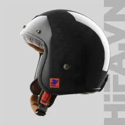 Mũ 3/4 Smooth Carbon