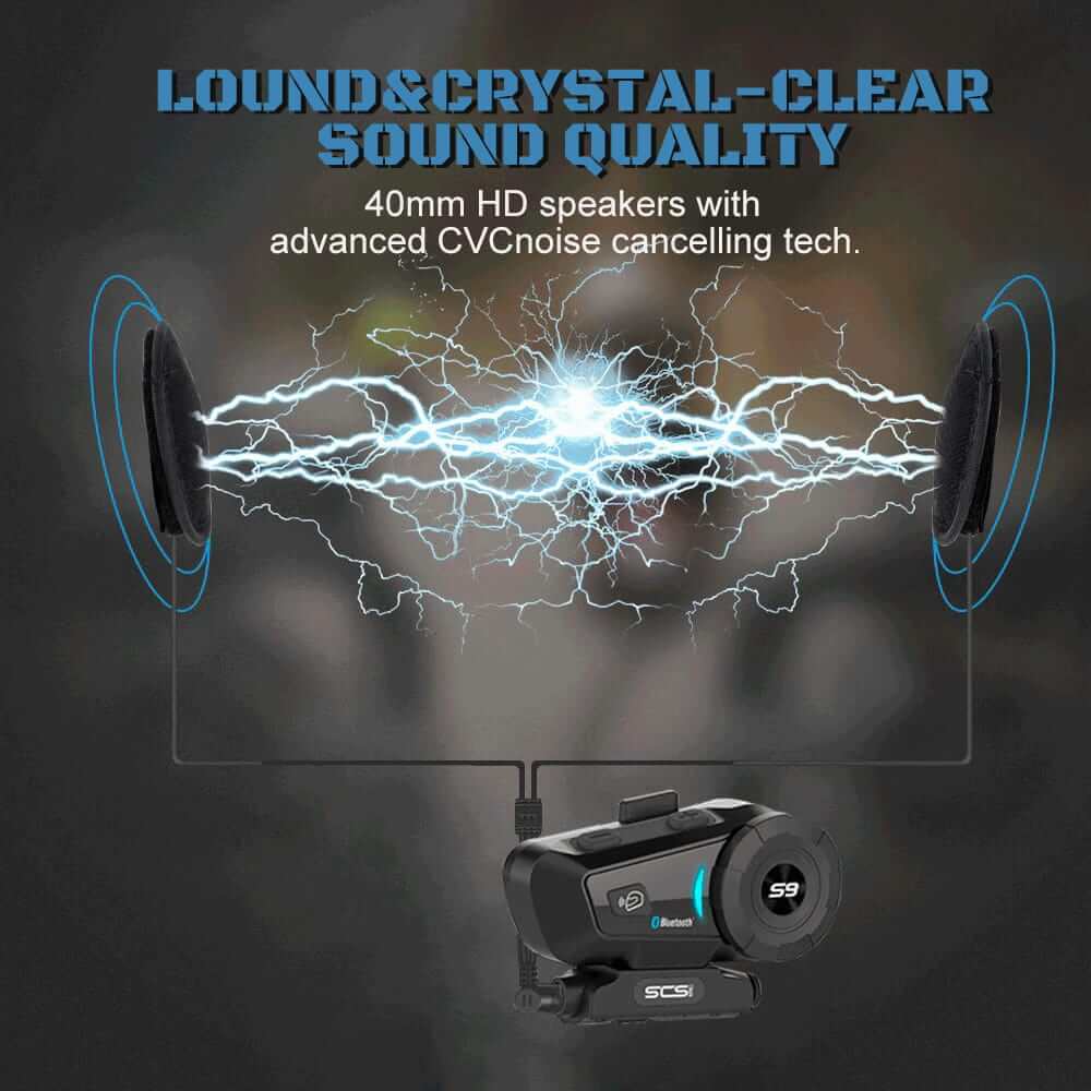 TAI NGHE BLUETOOTH CAMERA 2K INTERCOM SCS S-11 GẮN NÓN BẢO HIỂM