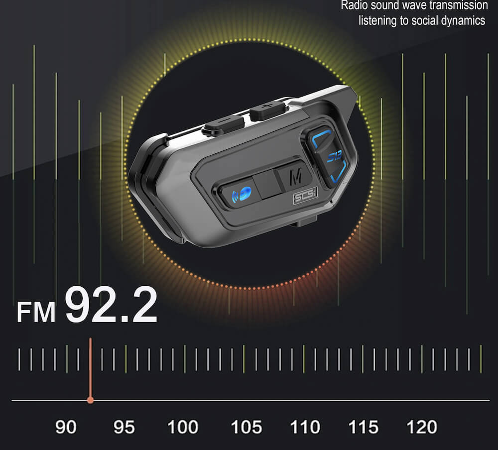 TAI NGHE BLUETOOTH INTERCOM SCS S-13 GẮN NÓN BẢO HIỂM