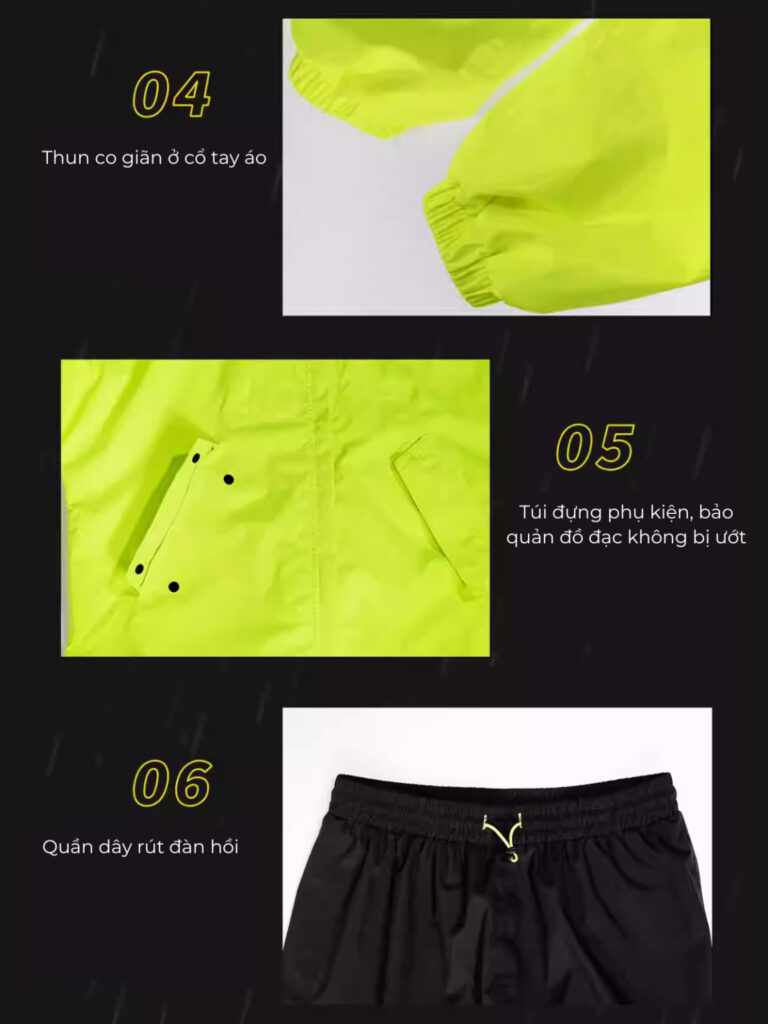 Bộ Quần Áo Mưa Siêu Nhẹ LS2 Capote