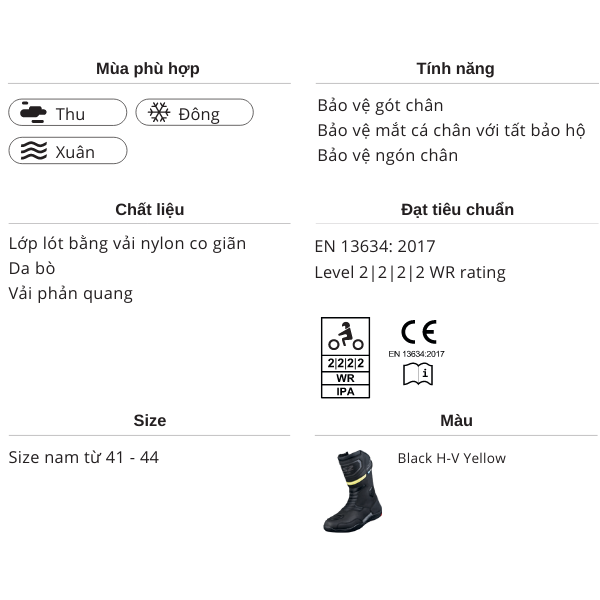 GIÀY BẢO HỘ XE MÁY LS2 GOBY MAN