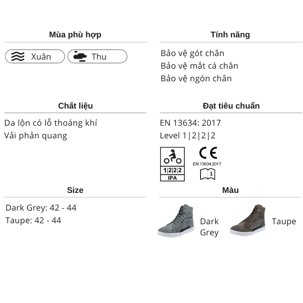 GIÀY BẢO HỘ XE MÁY LS2 DOWNTOWN MAN